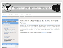 Tablet Screenshot of berliner-taekwondo-verein.de